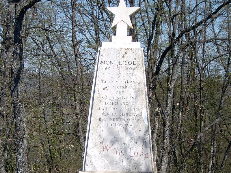 Memorial stone of Monte Sole